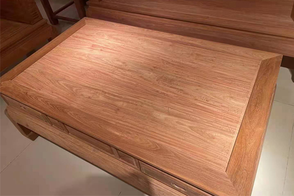 雅宋紅木--原木全板水波紋平幾